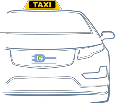 MG Illustration Taxi mit eSymbol T2